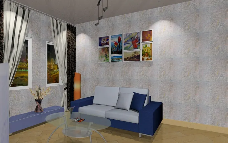 客廳簡單得來帶現代感。