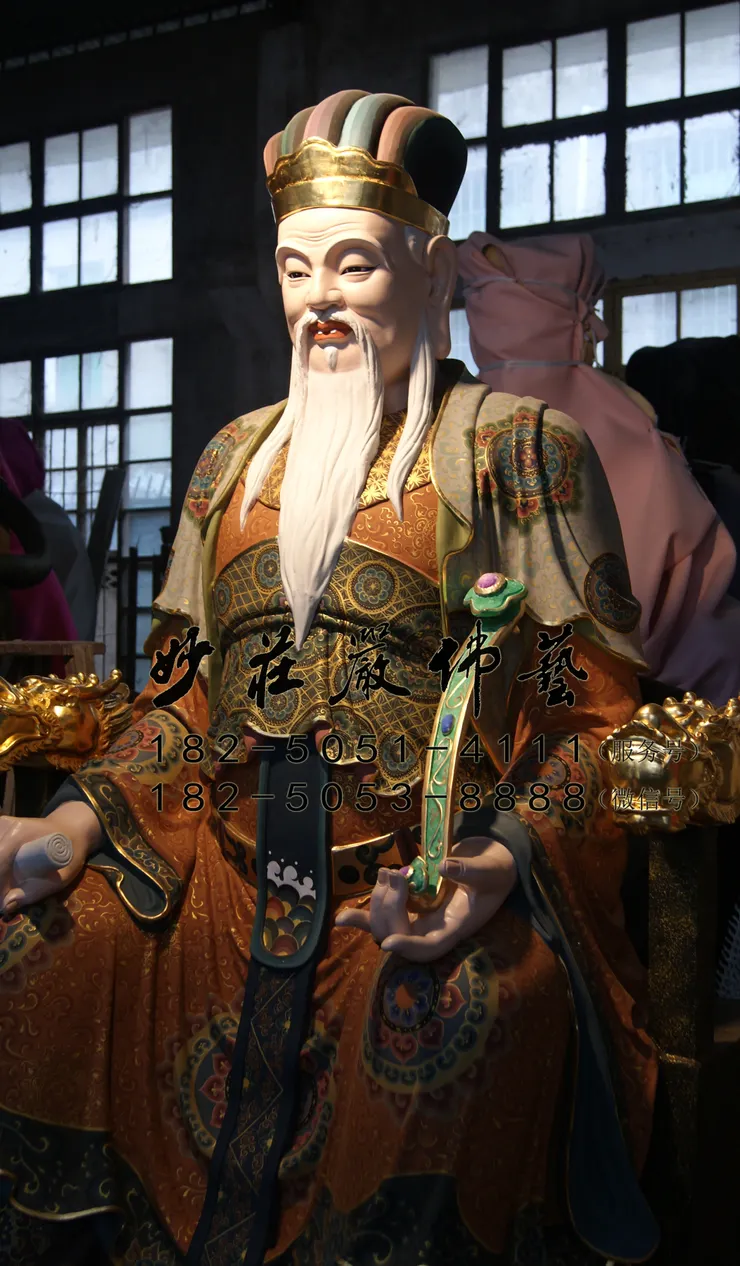 孔子神像右側近照實拍圖