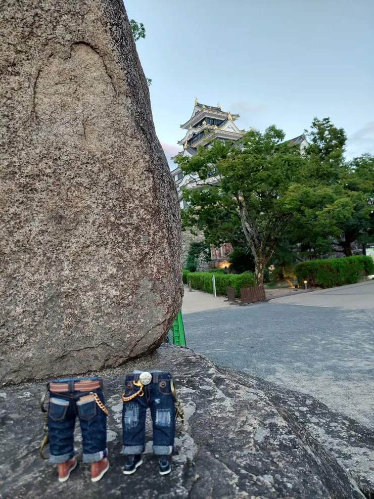 小牛仔褲配Red wing到岡山城打卡!