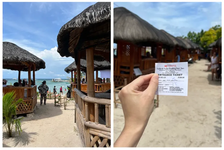 小木屋涼亭與入場票