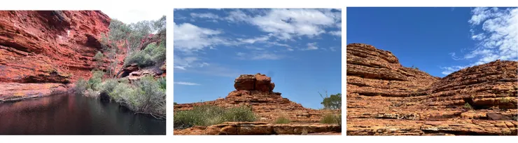 伊甸花園、太陽露臉時的國王峽谷