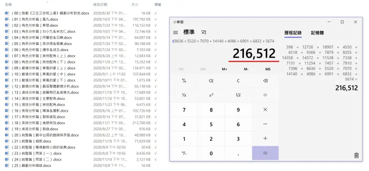 值得紀念的字數統計！