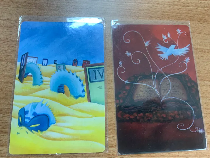 小蝦抓取牌卡｜個性(左)現況(右)