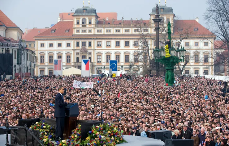 歐巴馬總統在布拉格