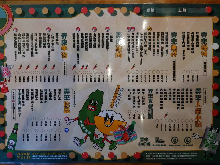 高達三十幾種主菜的選擇，直接把定食當作廚房作業流程的便利商品