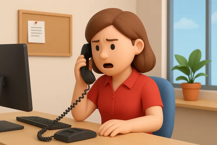 電話那端的雜音