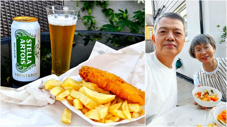 【老婆不在買客炸魚薯條吃到飽！第一次看到那家炸魚薯條店，JB就說想吃吃看，8/28中午老婆去為Guru做餐，雖然稍晚也會帶回住處，但我還是藉口太晚會餓，去買了一份。】