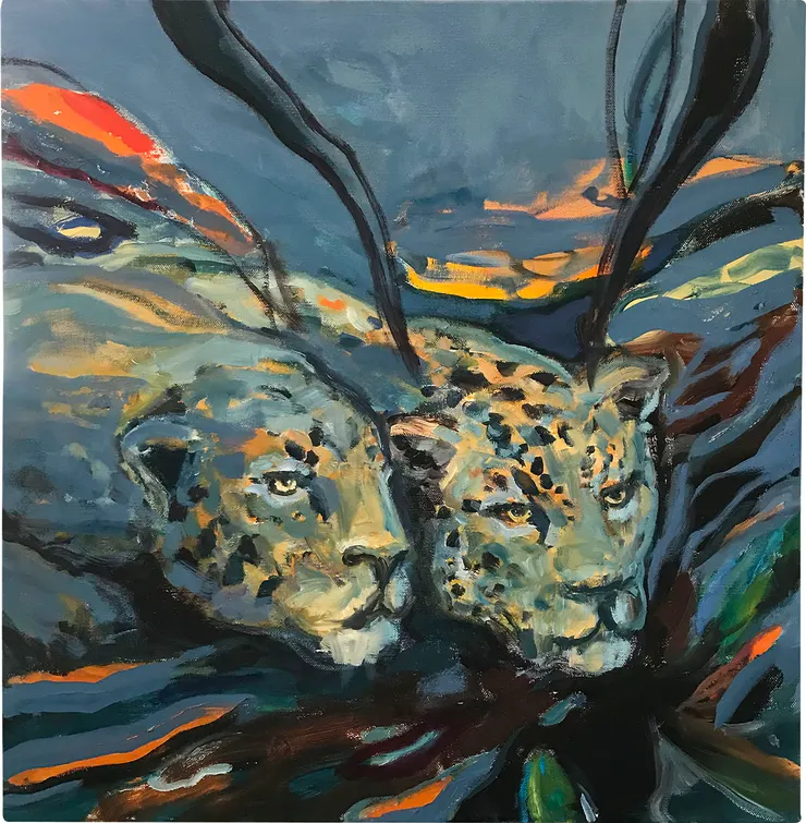 Britta Clausnitzer "ZWEI LEOPARDEN"