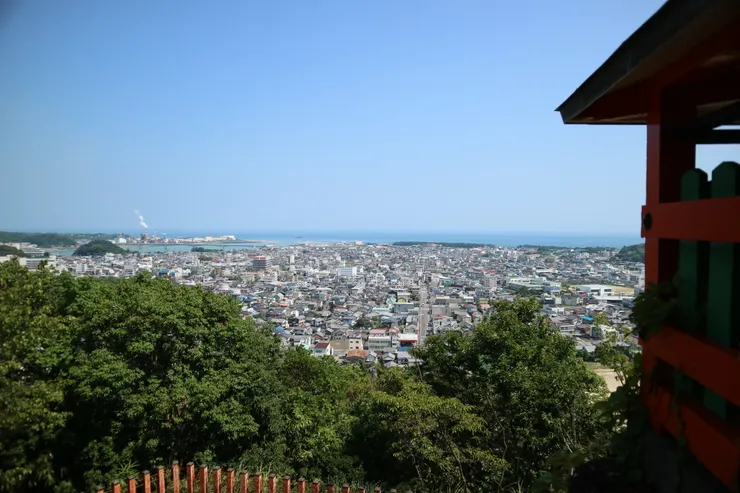 從神倉神社看新宮市
