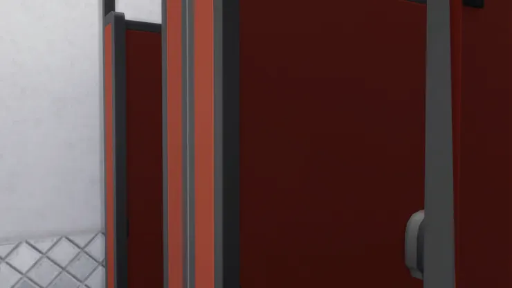 廁格我用了啡色配黑色。