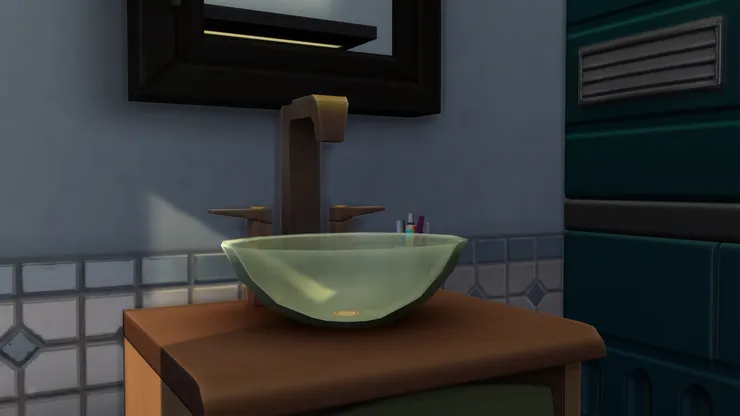 現在很流行這種玻璃的洗手盆，有時商場裏也有。