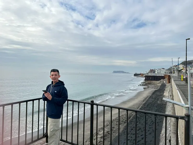 天氣雖然很陰涼，不過散步起來倒是滿舒服的。