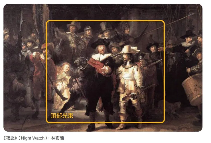 透過光線讓畫面更有舞台效果(圖/原點出版《西洋美術欣賞,有配方》)