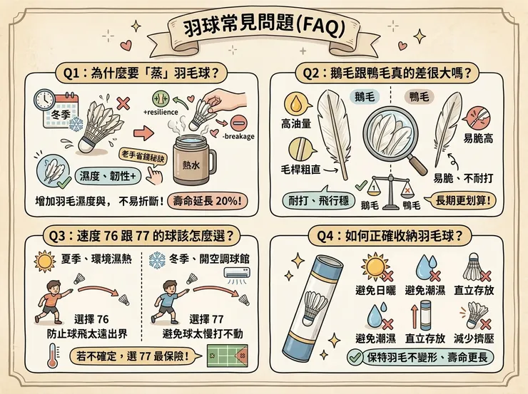 羽球常見問題FAQ