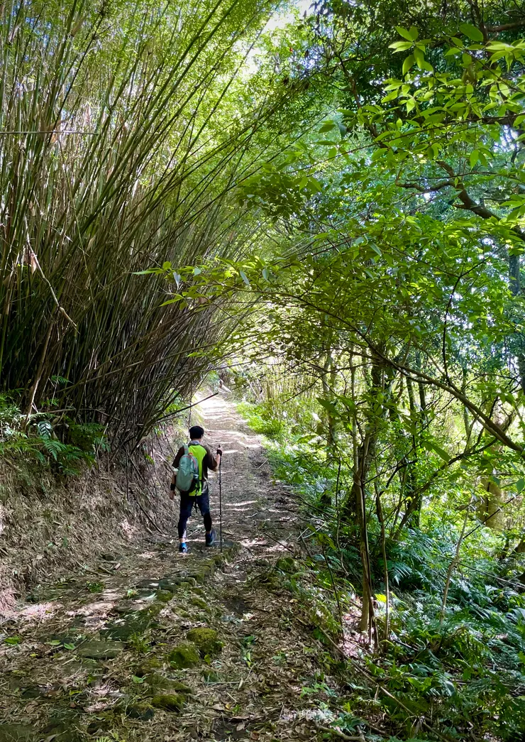回程向天池到皇太子碑段的路線平坦夢幻