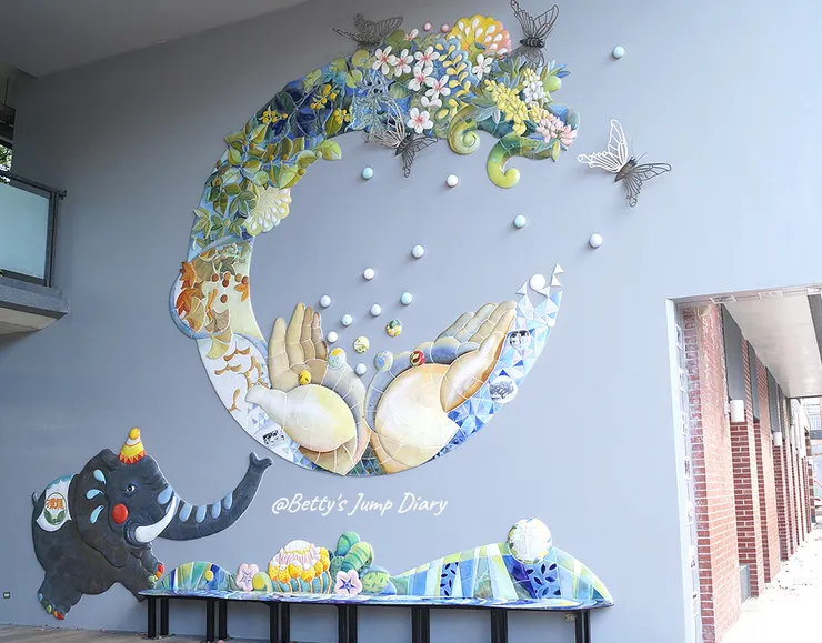 ▲龍潭國小一隅/圖片來源：Betty's Jump Diary