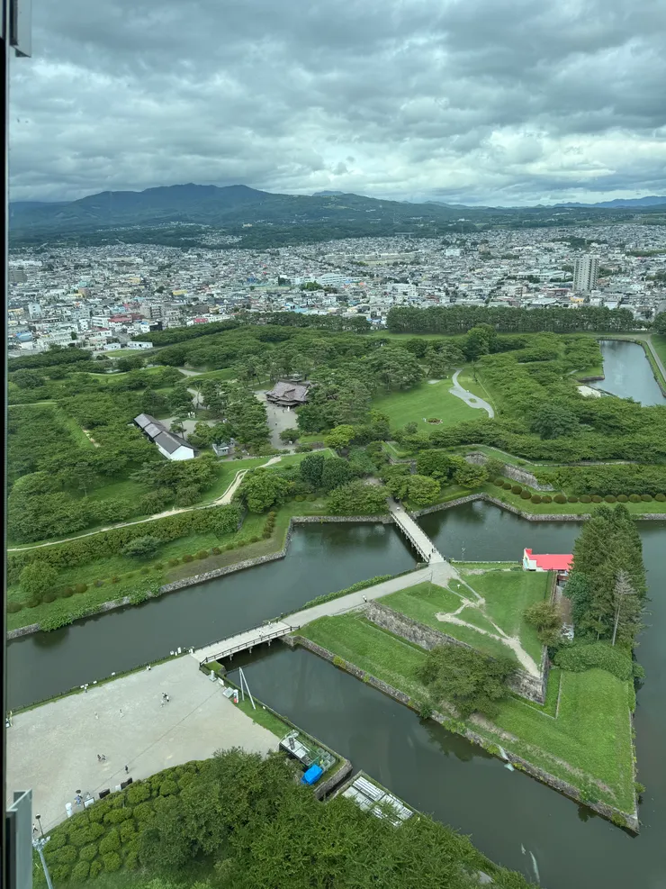 從塔上拍到的五陵郭城全景