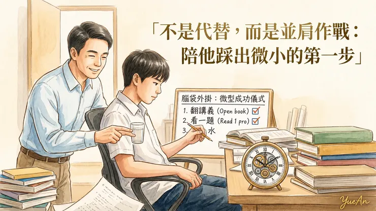 借鑑心理學的「鷹架理論（Scaffolding）」，父母能透過拆解目標與建立微型成功，陪孩子重新累積「我做得到」的經驗。