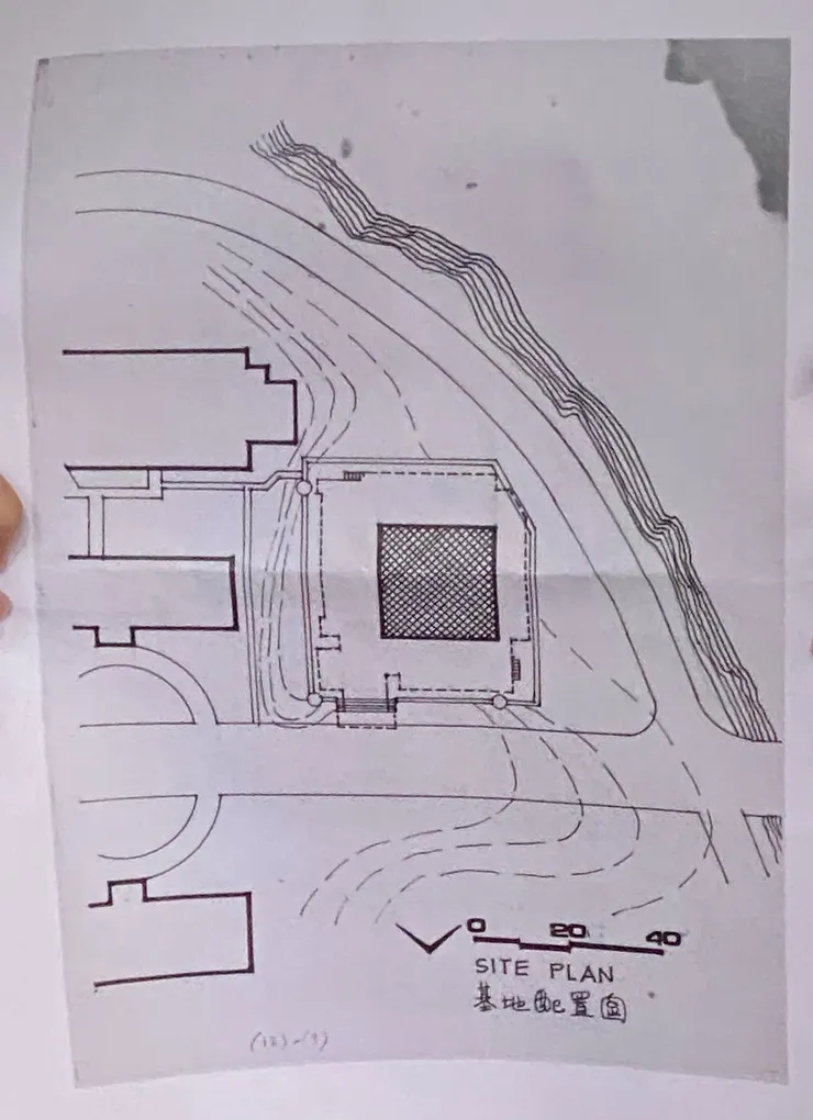 基地配置圖，可見歐美所平面是以2個方形構成
