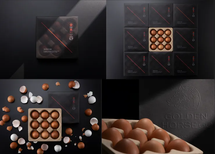 金馬獎唯一指定台灣蛋品牌「金馬 60 放山蛋禮盒」，圖片提供：齊禾品牌顧問公司  攝影：陳永偉