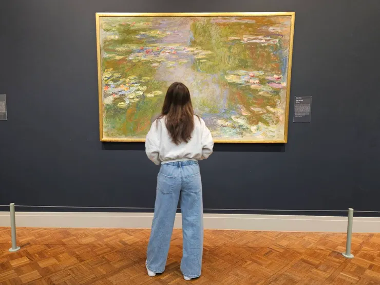 芝加哥美術館的莫內──想像要這樣盯著看三小時 😵