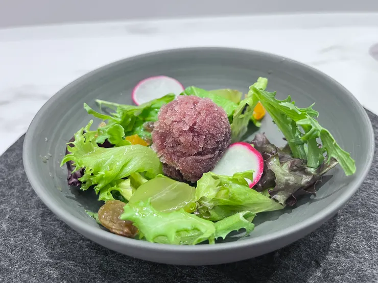 箸休|葡萄三重奏・柚香油醋・魚菜共生生菜沙拉