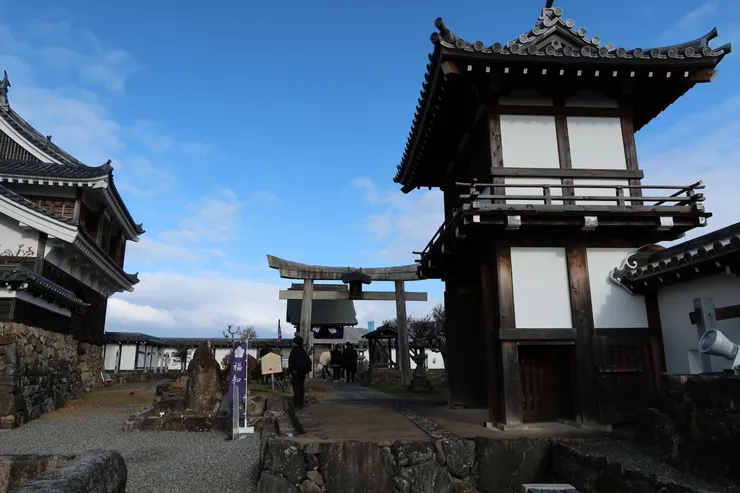 福知山城上的神社。