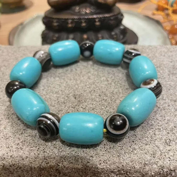 蒙古松石搭配天眼珠4