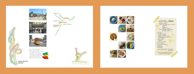 My Milano是cincin在義大利時第一個平面設計作業，以自己喜歡的地方一日遊為題製作一本雜誌。