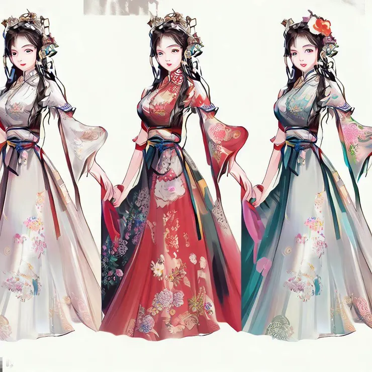 AI輸出的古裝美女
