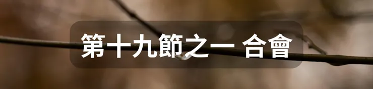 第十九節之一 合會