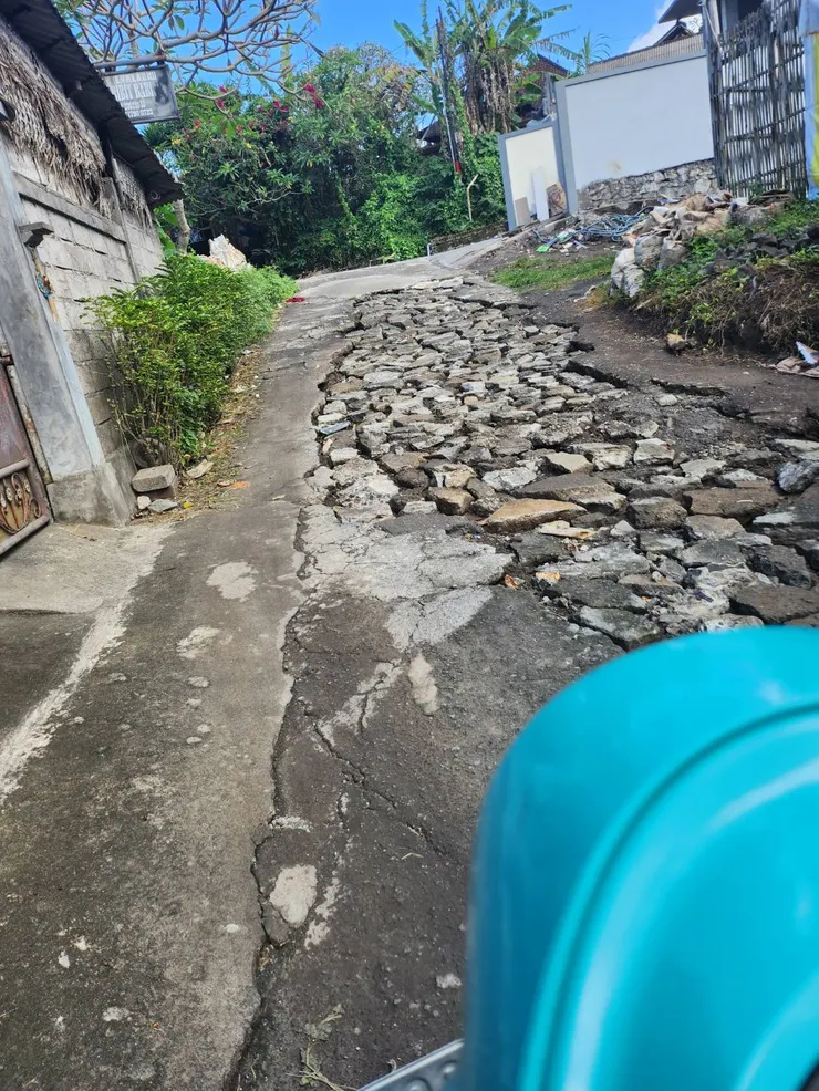 在峇里島騎過最糟的路況