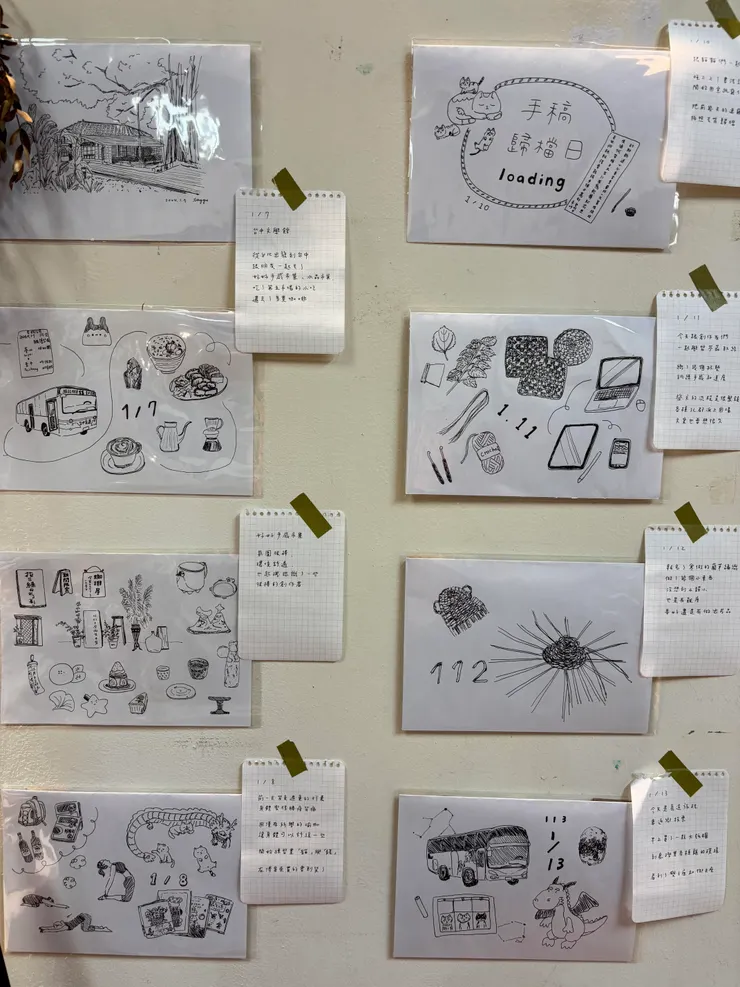 藝術家郭亭妤的素描日記