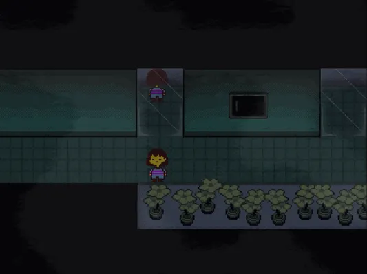 真實驗室中的小黃花盆栽