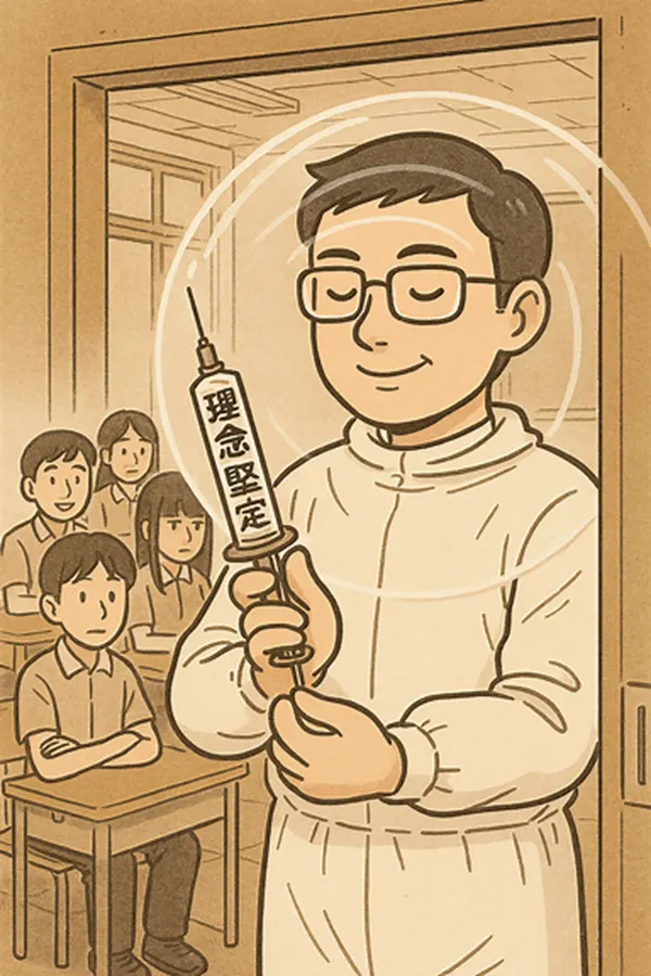 自己給自己打預防針!(小昕咒語Copilot繪圖)