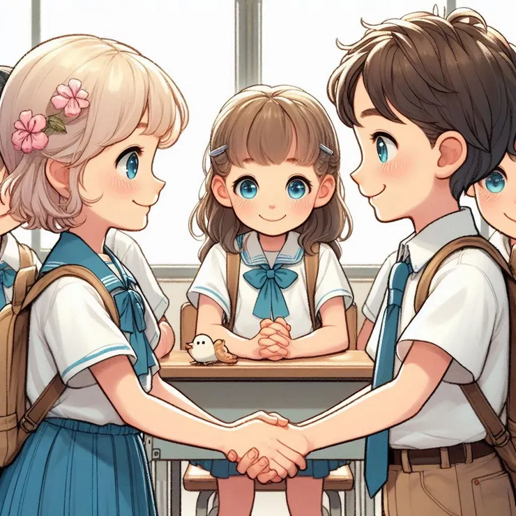 來上學才能遇到「重要」他人 (小昕咒語Bing繪圖)