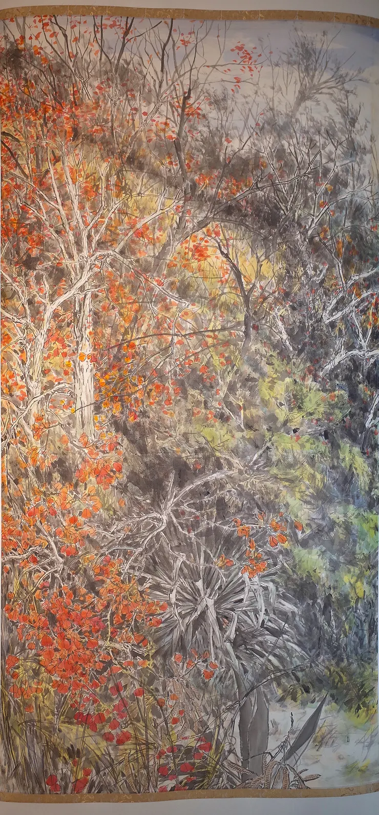 〈浯島秋韻〉局部－右中屏