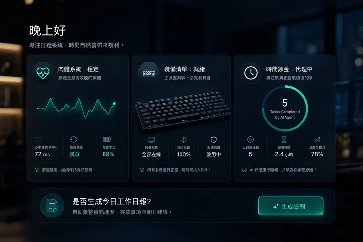 系統已就緒，準備啟動下班外掛程式。