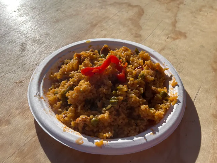 雞肉燉飯。米粒偏硬，我最喜歡了