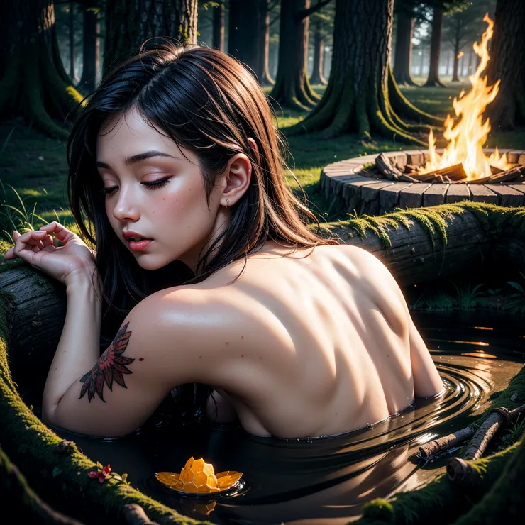 背後扭曲的皮膚似乎還沒適應這年輕嬌小的身體