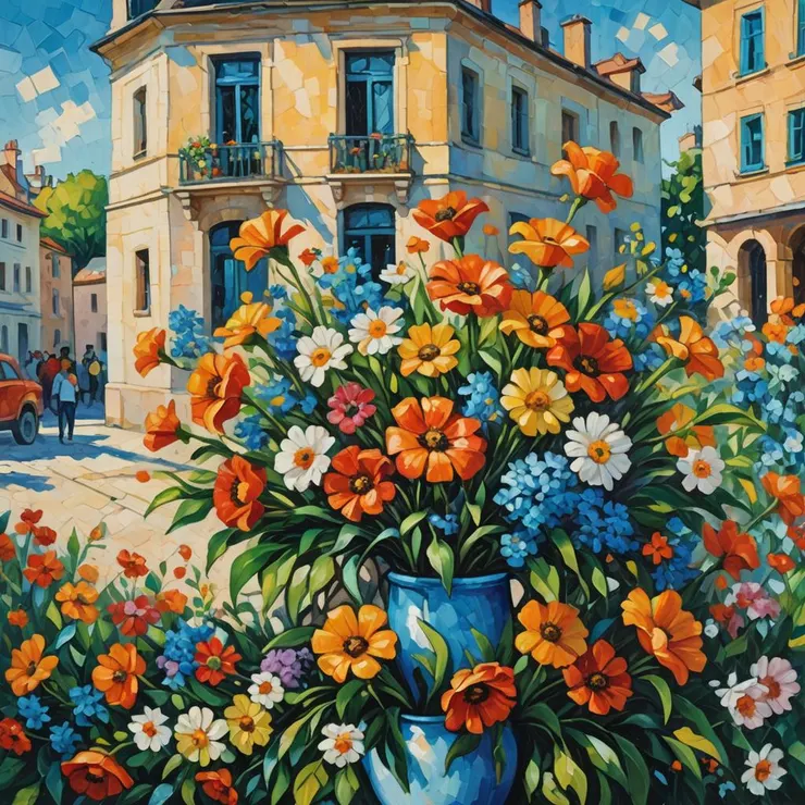 Style : Oil painting 