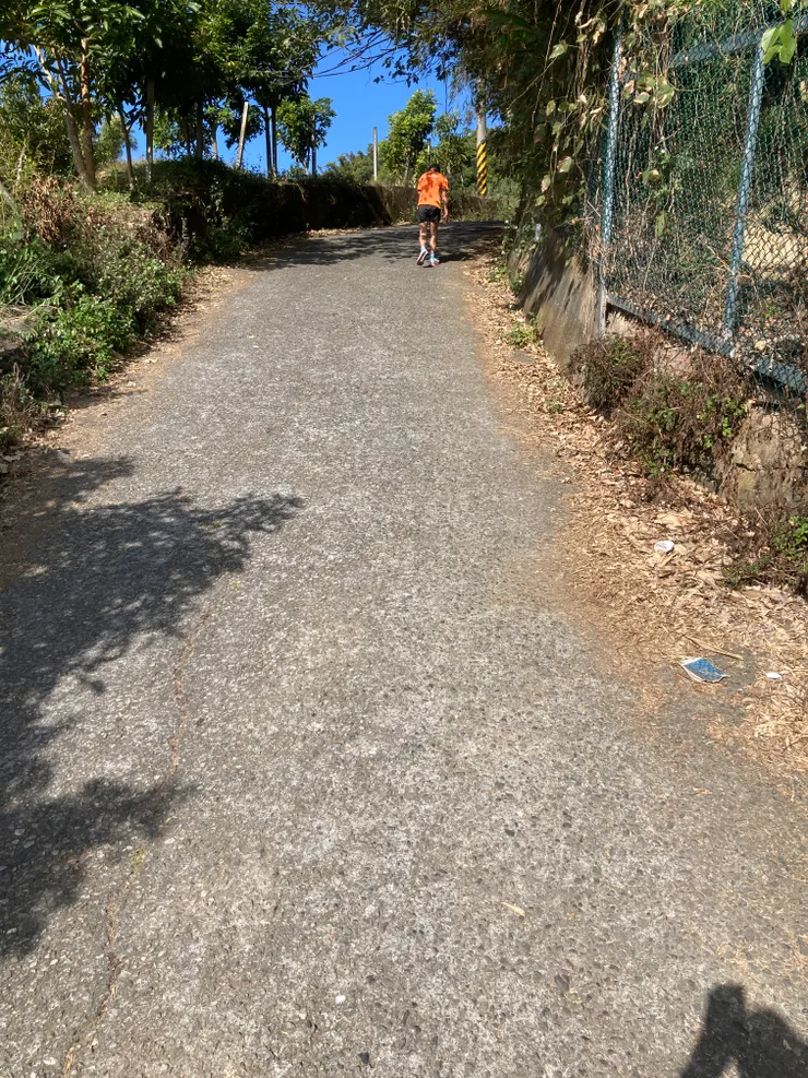 照片不太能呈現出陡坡的坡度