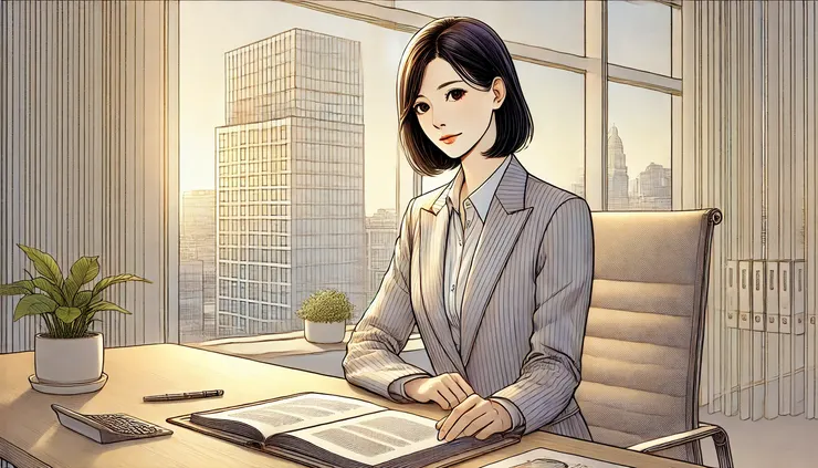 中高齡上班族在辦公室思考未來職涯計畫