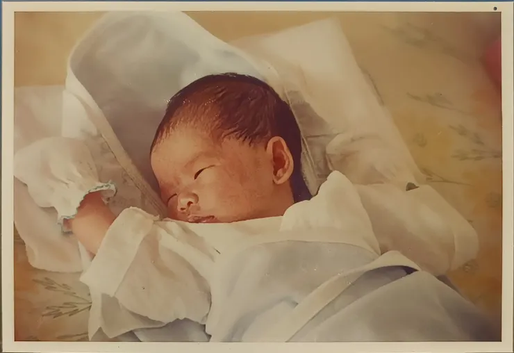 【1990/10/12女兒滿月4天】