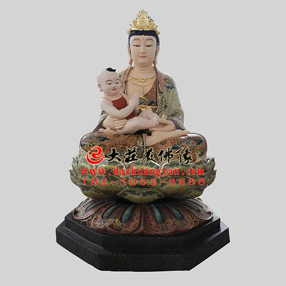 送子娘娘‌彩繪塑像