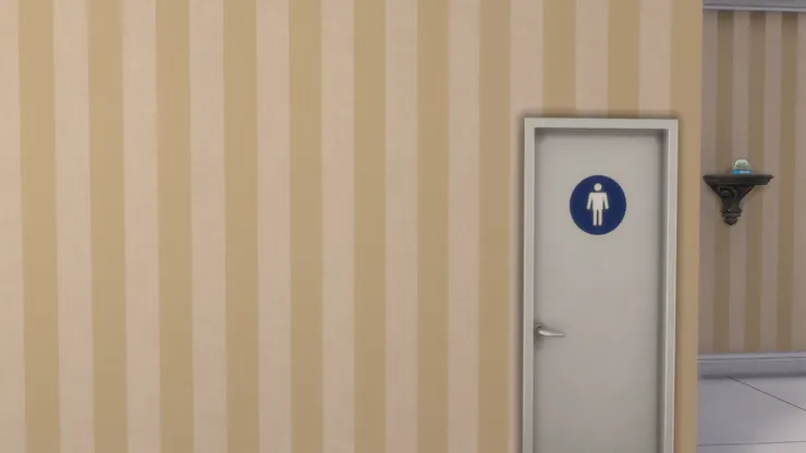 女廁隔壁是男廁。