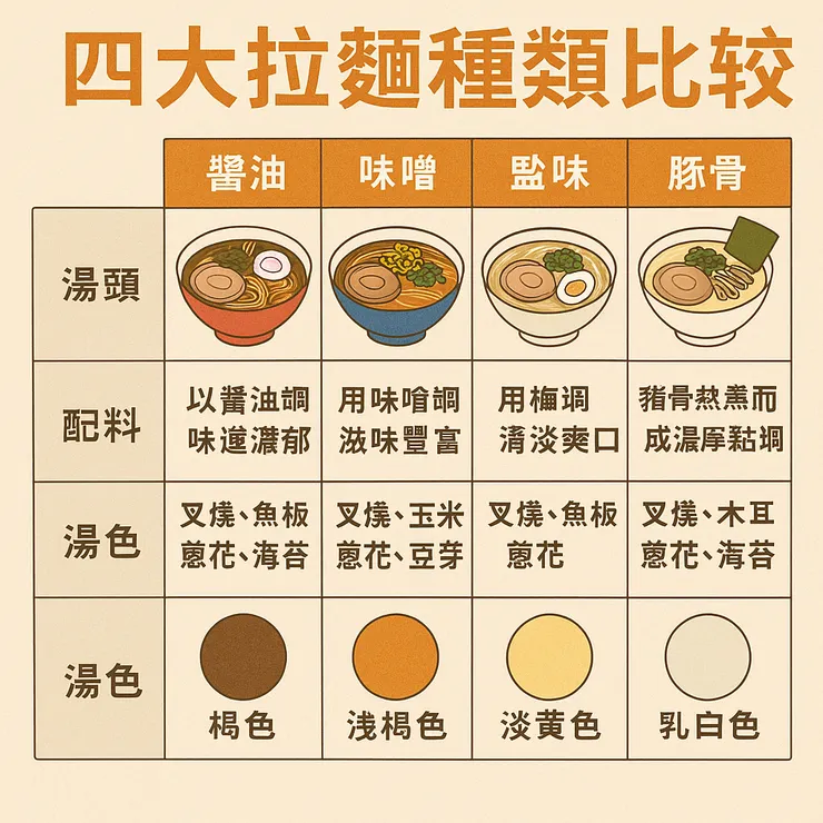 4大拉麵解析比較