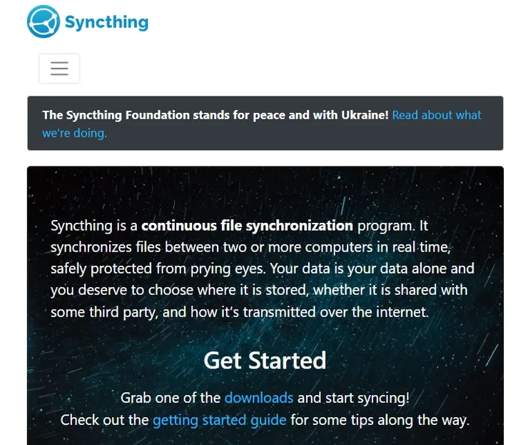 Syncthing官網