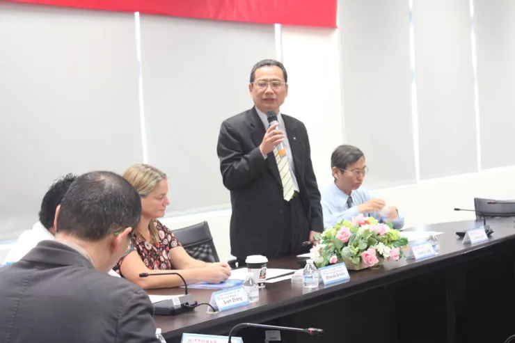 ▲高哲翰講座教授呼籲持續強化「警察敘事能力與溝通」教育訓練。（圖/高哲翰 提供 彭可翻拍）