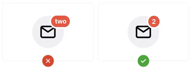 用數字取代文字